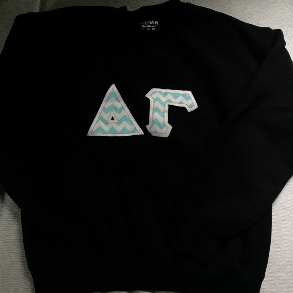 Delta Gamma stitched letter sweatshirt